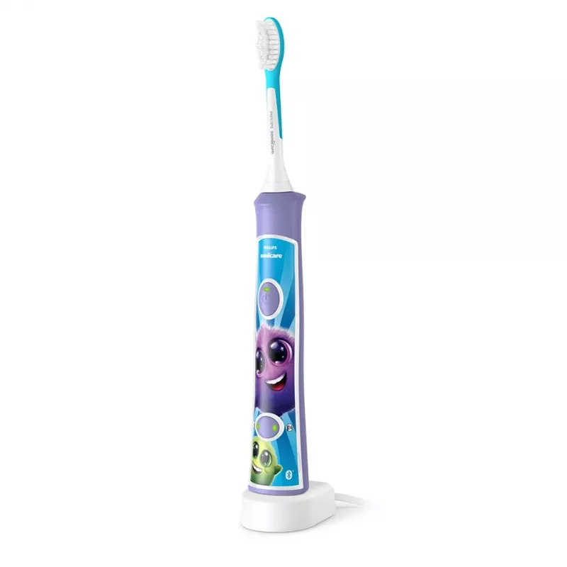 Sonic elektriline hambahari Philips Sonicare For Kids HX6322/12 — sisseehitatud liitiumioonaku, 1 käepide, 2 harjapead, igapäevase hoolduse režiim
