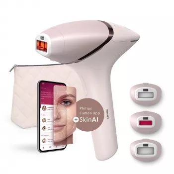 IPL karvade eemaldamise seade Philips Lumea Prestige BRI953/02 — IPL, SenseIQ, näo- ja kehakinnitused, vahelduvvool/aku, roosakuld/roosa