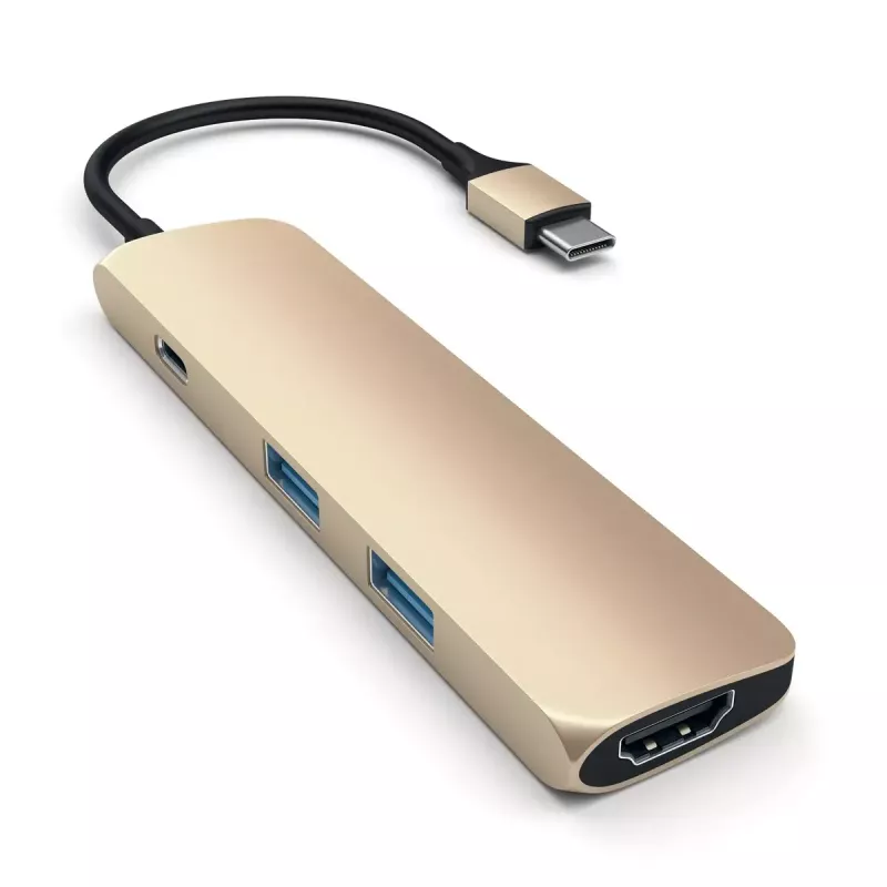 Sülearvuti dokk Satechi ST-CMAG USB 3.2 Gen 1 USB-C Kuldne
