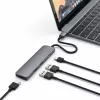 Satechi ST-CMAM sülearvuti dokk/pordireplikaator USB 3.2 Gen 1 USB-C, HDMI, USB-A, USB-C, hall, alumiinium