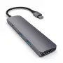 Satechi ST-CMAM sülearvuti dokk/pordireplikaator USB 3.2 Gen 1 USB-C, HDMI, USB-A, USB-C, hall, alumiinium