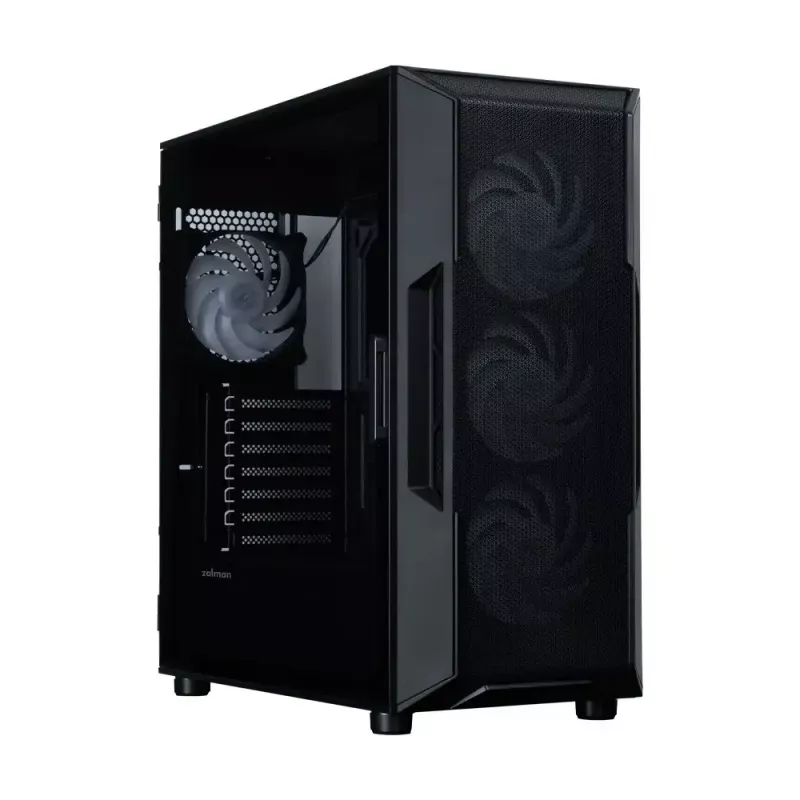 ZALMAN korpus i3 NEO V2 Mid Tower, ARGB ventilaatorid x4, must