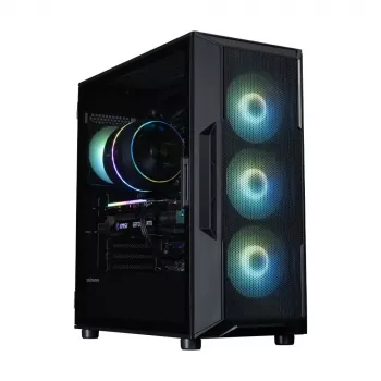 ZALMAN korpus i3 NEO V2 Mid Tower, ARGB ventilaatorid x4, must