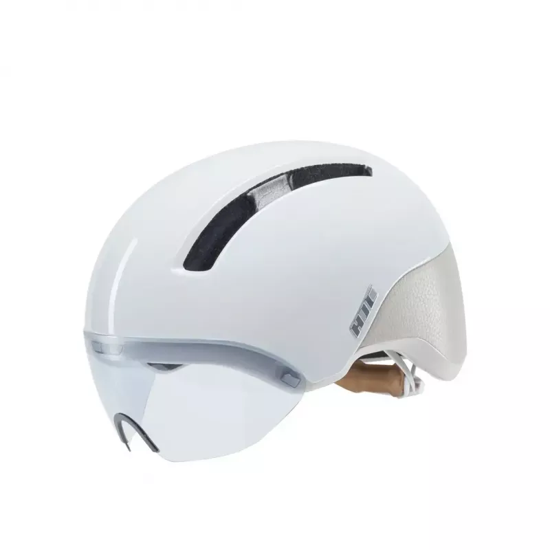 Jalgrattakiiver HJC Calido Plus, suurus S (51–56 cm), In-mold, magnetiline visiir, 350 g, valge/hall