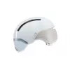 Jalgrattakiiver HJC CALIDO PLUS suurus L — valge/hall, In-mold, 58–63 cm, 350 g, magnetiline visiir