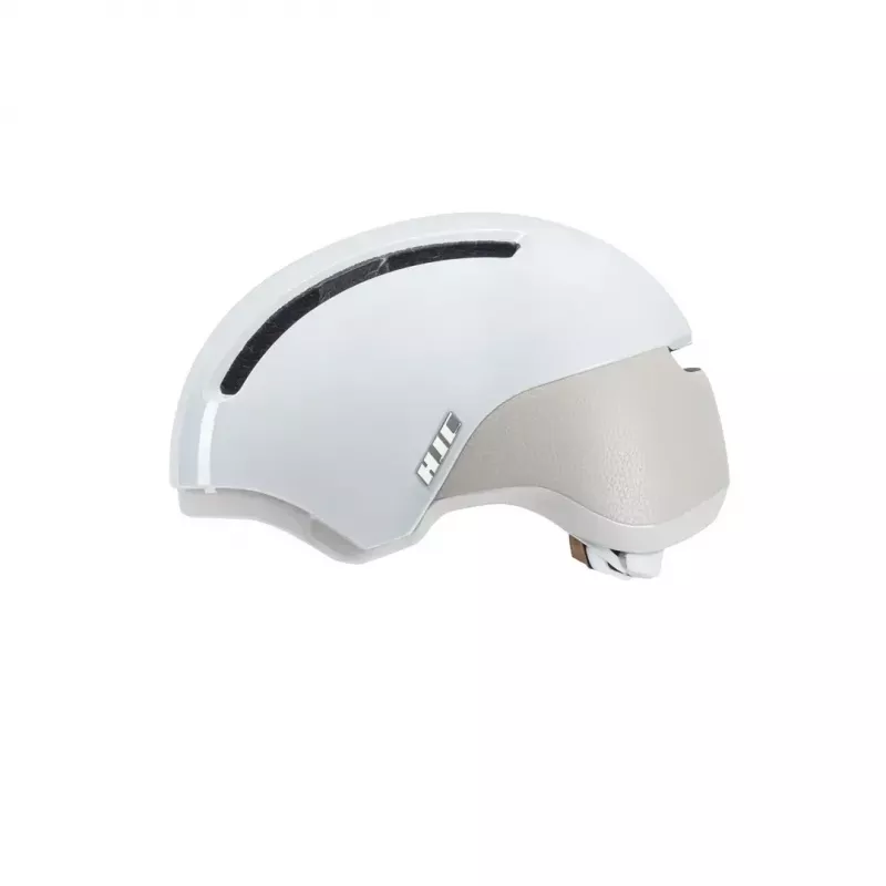 Jalgrattakiiver HJC CALIDO PLUS suurus L — valge/hall, In-mold, 58–63 cm, 350 g, magnetiline visiir