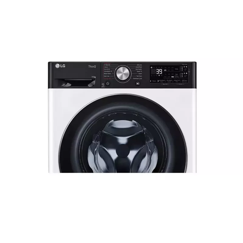 LG F4WR711S3HA pesumasin eestlaetav 11 kg 1360 p/min must, valge