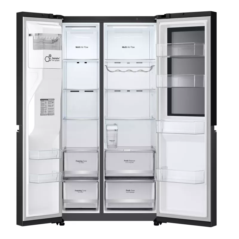 LG InstaView GSGV81EPLL külmik side-by-side, eraldiseisev, 635 L, must