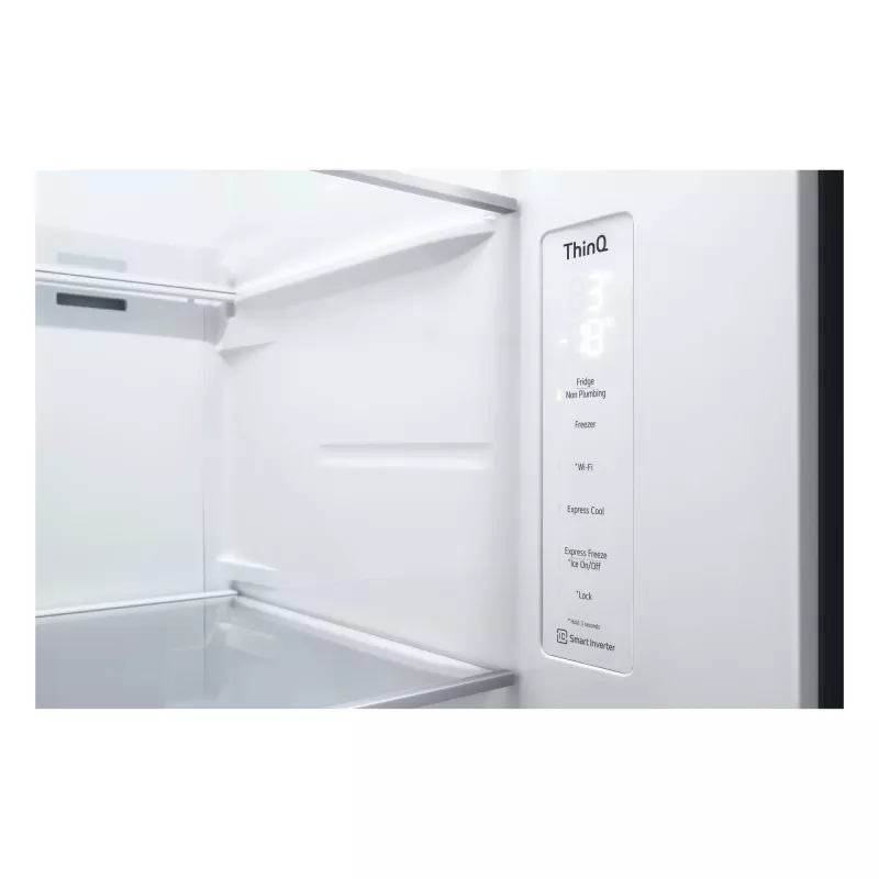LG InstaView GSGV81EPLL külmik side-by-side, eraldiseisev, 635 L, must