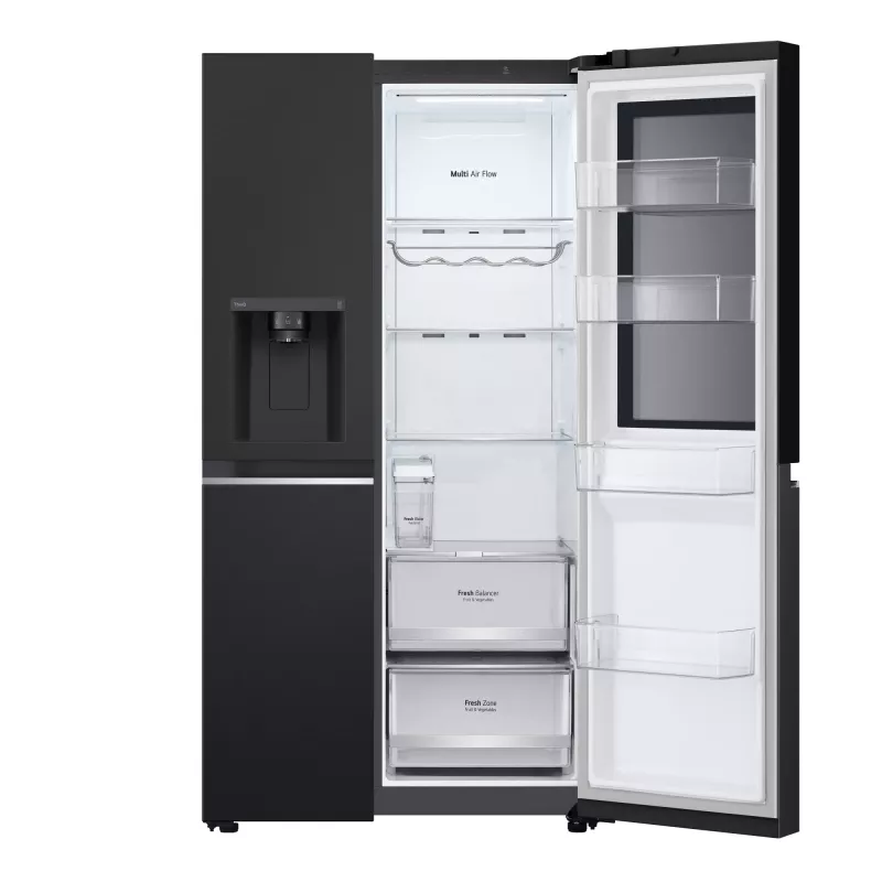 LG InstaView GSGV81EPLL külmik side-by-side, eraldiseisev, 635 L, must