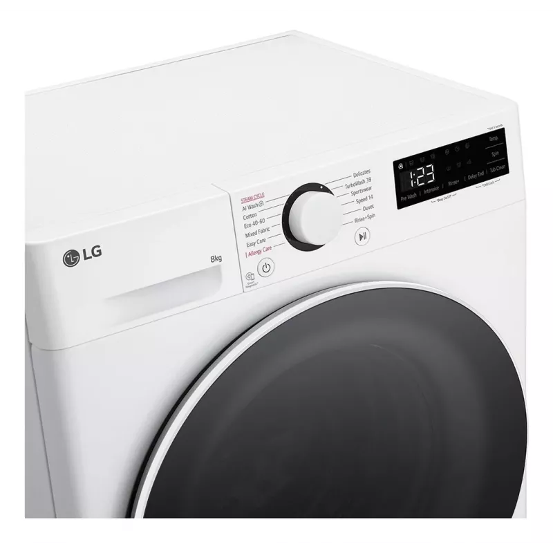 LG F2WR508S0W pesumasin Eestlaetav 8 kg 1160 RPM Must, Valge