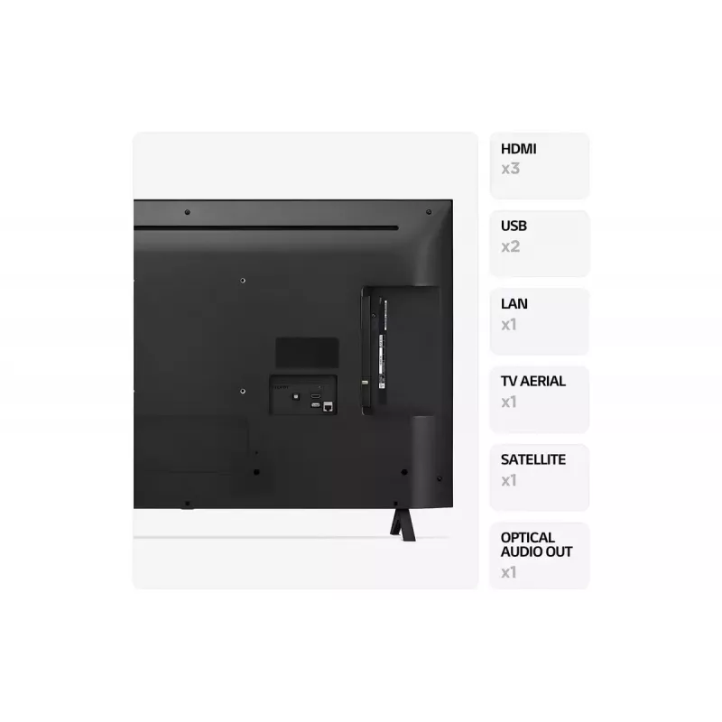 LG UHD 50UR78006LK 127 cm (50 tolli) 4K Ultra HD nutiteler Wi-Fi must