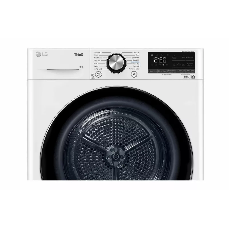 LG RH90V9AV2N kuivati Vabaltseisev Eestlaadimine 9 kg Valge