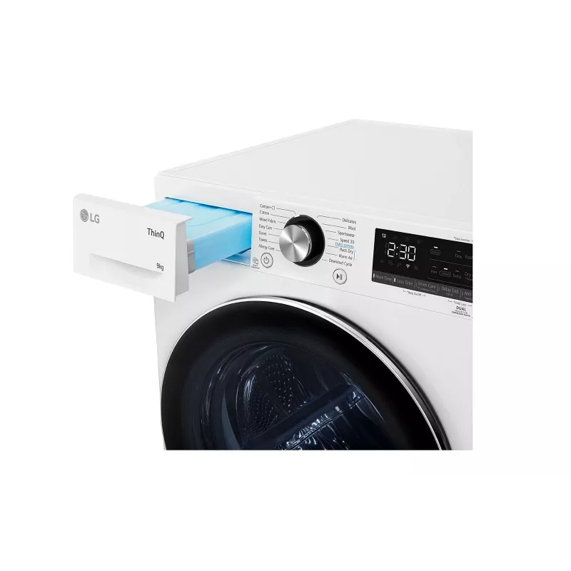 LG RH90V9AV2N kuivati Vabaltseisev Eestlaadimine 9 kg Valge