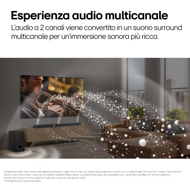 Soundbar LG S95TR 9.1.5 kanalit 810 W RMS juhtmevaba 220 W bassikõlariga, must