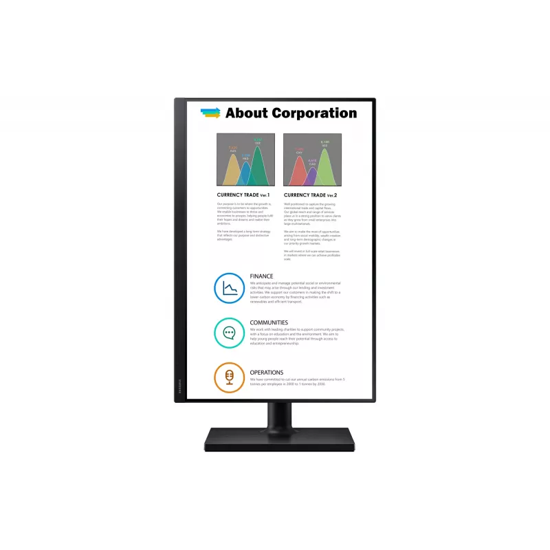 Samsung T45F arvutimonitor 61 cm (24 tolli) 1920 x 1200 pikslit WUXGA LCD must