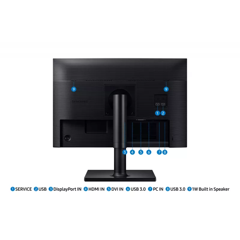 Samsung T45F arvutimonitor 61 cm (24 tolli) 1920 x 1200 pikslit WUXGA LCD must