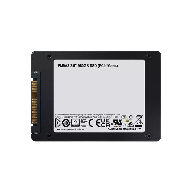 Samsung PM9A3 960 GB 2.5-tolline PCI Express 4.0 NVMe V-NAND TLC