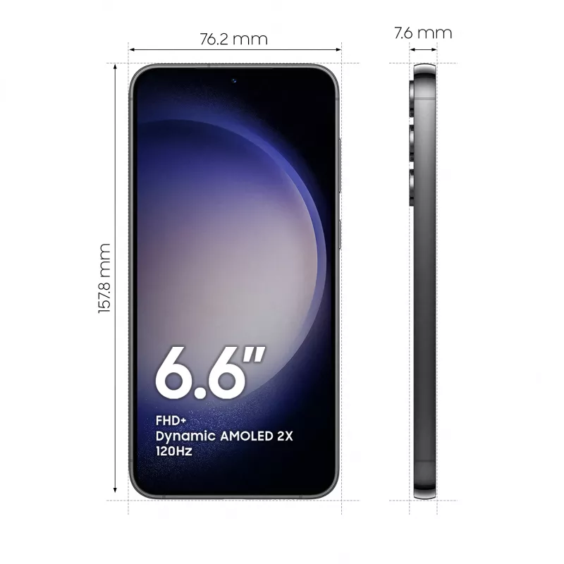 Samsung Galaxy S23+ SM-S916B 16,8 cm (6,6 tolli) Dual SIM Android 13 5G USB USB-C 8 GB 256 GB 4700 mAh Must