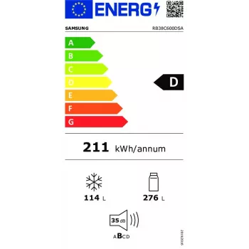 Samsung RB38C600DSA vabaltseisev 390 L roostevaba teras