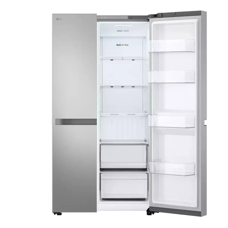 LG NatureFRESH GSBC40PYPE Ameerika stiilis külmik-sügavkülmik - Prime Silver - E energiaklass