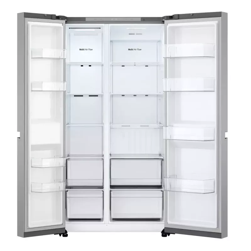 LG NatureFRESH GSBC40PYPE Ameerika stiilis külmik-sügavkülmik - Prime Silver - E energiaklass