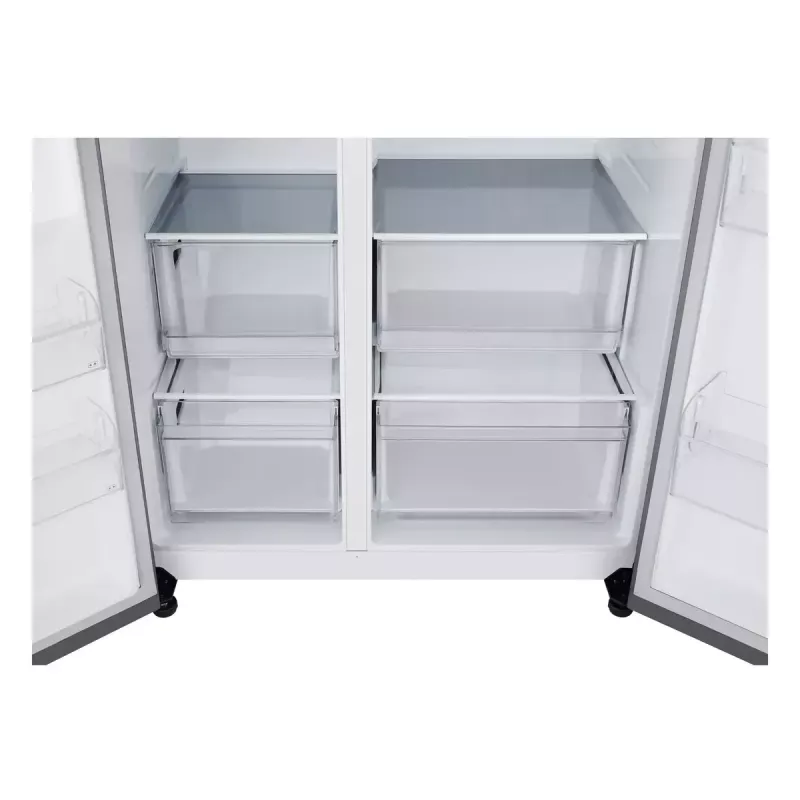 LG NatureFRESH GSBC40PYPE Ameerika stiilis külmik-sügavkülmik - Prime Silver - E energiaklass