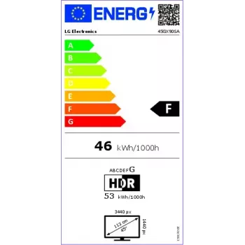 LG 45GX90SA-B arvutimonitor 114,3 cm (45 tolli) 3440 x 1440 pikslit Wide Quad HD OLED Must