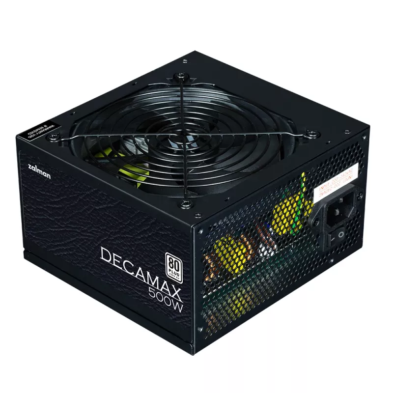 Zalman Decamax toiteplokk 500 W ATX must