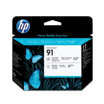 HP 91 fotoprindipea must ja helehall, HP DesignJet Z6100 printeriseeria, termiline tindiprinter, must, Singapur, 28 mm, 143 mm