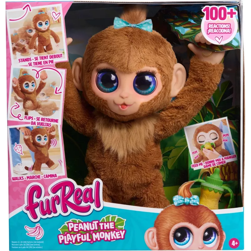 FurReal Peanut the playfull Monkey, poiss/tüdruk, 4 a FurReal Peanut the playfull Monkey. Toote värv: Mitmevärviline