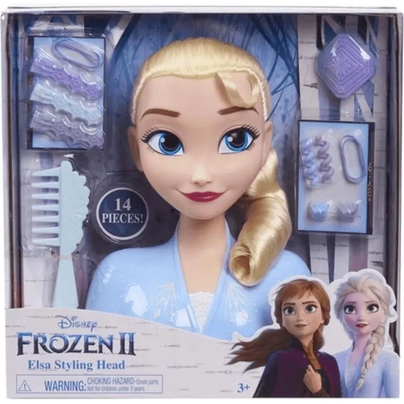 Just Play Disney Frozen 2, meigi/stiliseerimisnuku pea, Naine, 3 a, 120 mm, Mitmevärviline