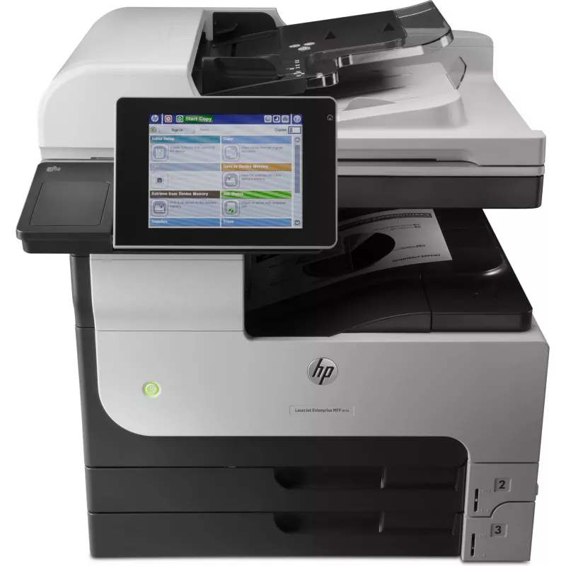 HP LaserJet Enterprise MFP M725dn, Laser, Mono printing, 1200 x 1200 DPI, A3, Direct printing, Must, hall