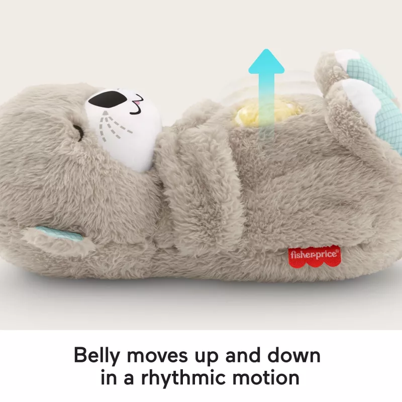 Fisher-Price Soothe 'n Snuggle Otter, pehme beebimänguasi, helimasin hingamisliigutusega