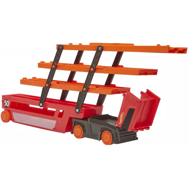 Hot Wheels City Mega Hauler hoiustamisega kuni 50le 1:64 mõõtkavas autole vanusele 3 ja vanemad