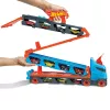 Hot Wheels City Speedway Hauler Carrier 3 mänguautoga, Sõidukikomplekt, 4 a, Plastik, Hall, Mitmevärviline