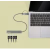 Manhattan USB-C & USB-A Combo Dock/Hub, pordid (4): USB-A (x4), 5 Gbps (USB 3.2 Gen1 ehk USB 3.0), USB-toide (välist toiteallikat pole vaja), kaabel 25 cm