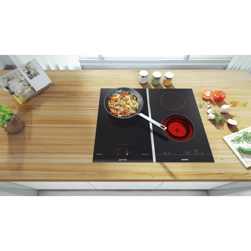 Gorenje Induktionshäll GI3201BC, must, sisseehitatav, 30 cm, tsooniga induktsioonpliit, klaaskeraamiline, 2 tsooni