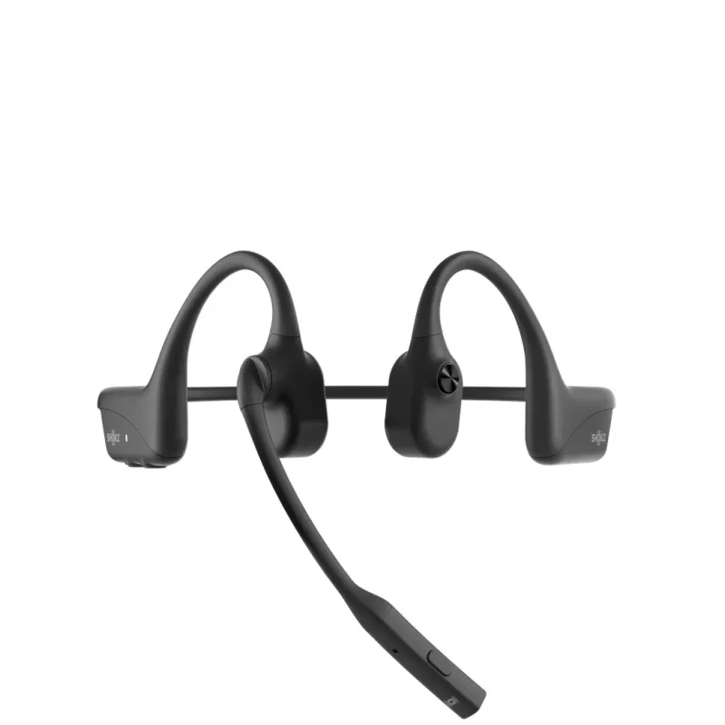 SHOKZ OpenComm2 2025 uuendatud juhtmevaba Bluetooth luuülekande videokonverentsi peakomplekt USB-C laadimispordiga | 16 t kõneaeg, 29 m juhtmevaba ulatus, 1 t laadimisaeg | Sisaldab mürasummutavat poomimikrofoni, must