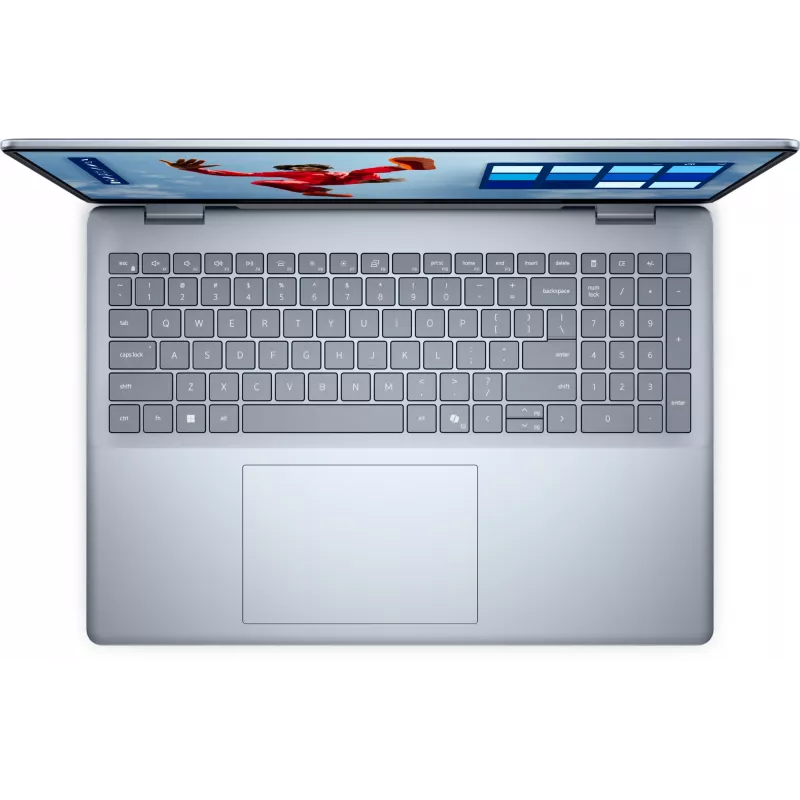 Sülearvuti Dell 16 Plus DB16250 — Intel Core Ultra 9 288V, 16-tolline Quad HD+ puutetundlik ekraan, 32 GB RAM, 1 TB SSD, Windows 11 Pro, sinine