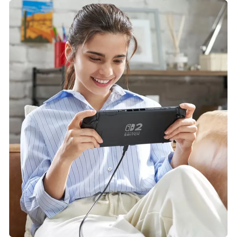 Mängukonsool NINTENDO Switch 2 Must — 7,9-tolline LCD 1920×1080, 120 Hz, 256 GB, 5220 mAh aku, Wi‑Fi 6, Bluetooth, HDR10