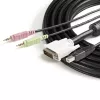 StarTech.com 6 ft 4-ühes USB DVI KVM-kaabel koos heli ja mikrofoniga