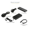 StarTech.com Thunderbolt 3 dokk – kahe 4K 60 Hz monitoriga TB3 sülearvuti dokkimisjaam DisplayPorti, HDMI ja 1080p VGA-ga – 85 W toiteedastus ja laadimine – 2x USB-A, Ethernet – Mac ja Windows