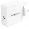 StarTech.com USB C seinakruvi - USB C sülearvuti laadija 60W PD - 6ft/2m kaabel - universaalne kompaktne C-tüüpi toiteadapter - Dell XPS/Lenovo X1 Carbon/HP EliteBook/MacBook - USB IF/CE sertifitseeritud