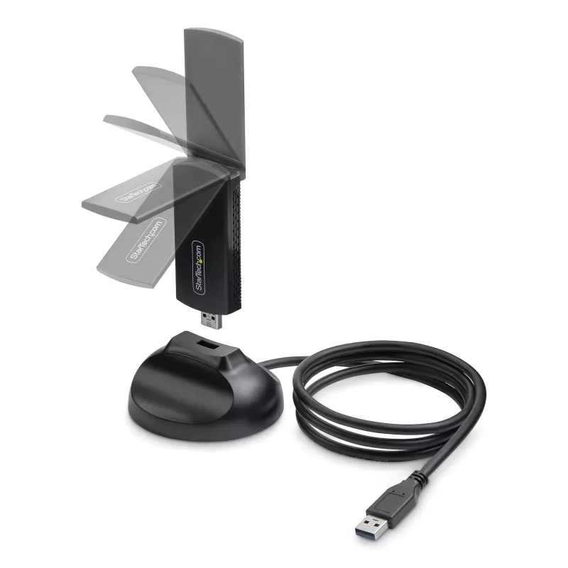 StarTech.com AX54005A-USB-WIFI-6E võrgukaart WLAN 2402 Mbit/s