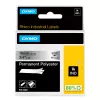 DYMO Rhino Industrial püsivad polüestersildid | 19 mm x 5,5 m | must trükk metallikul | isekleepuv | Rhino ja LabelManager sildivalmistajatele