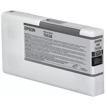 Epson T6538 mattmust tindikassett (200 ml), mattmust, pigmendipõhine tint, 200 ml, 1 tk
