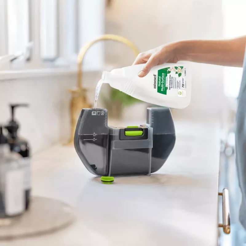 Bissell SpinWave + Vac Pet Pro akutoitel pulkpuhasti kuiv- ja märgpuhastuseks Tsükloniline Tolmukott 0,4 L Must, Hall
