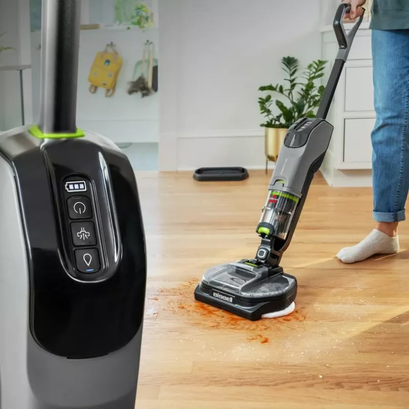 Bissell SpinWave + Vac Pet Pro akutoitel pulkpuhasti kuiv- ja märgpuhastuseks Tsükloniline Tolmukott 0,4 L Must, Hall