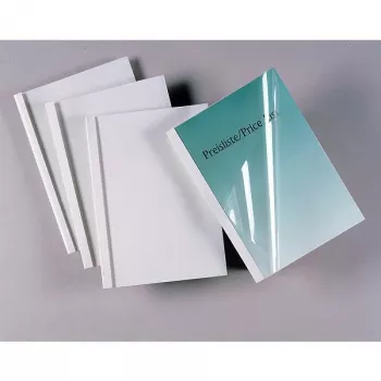 GBC Standard Thermal Binding Covers 50mm valge (50), A4, PVC, valge, 5 cm, 50 tk